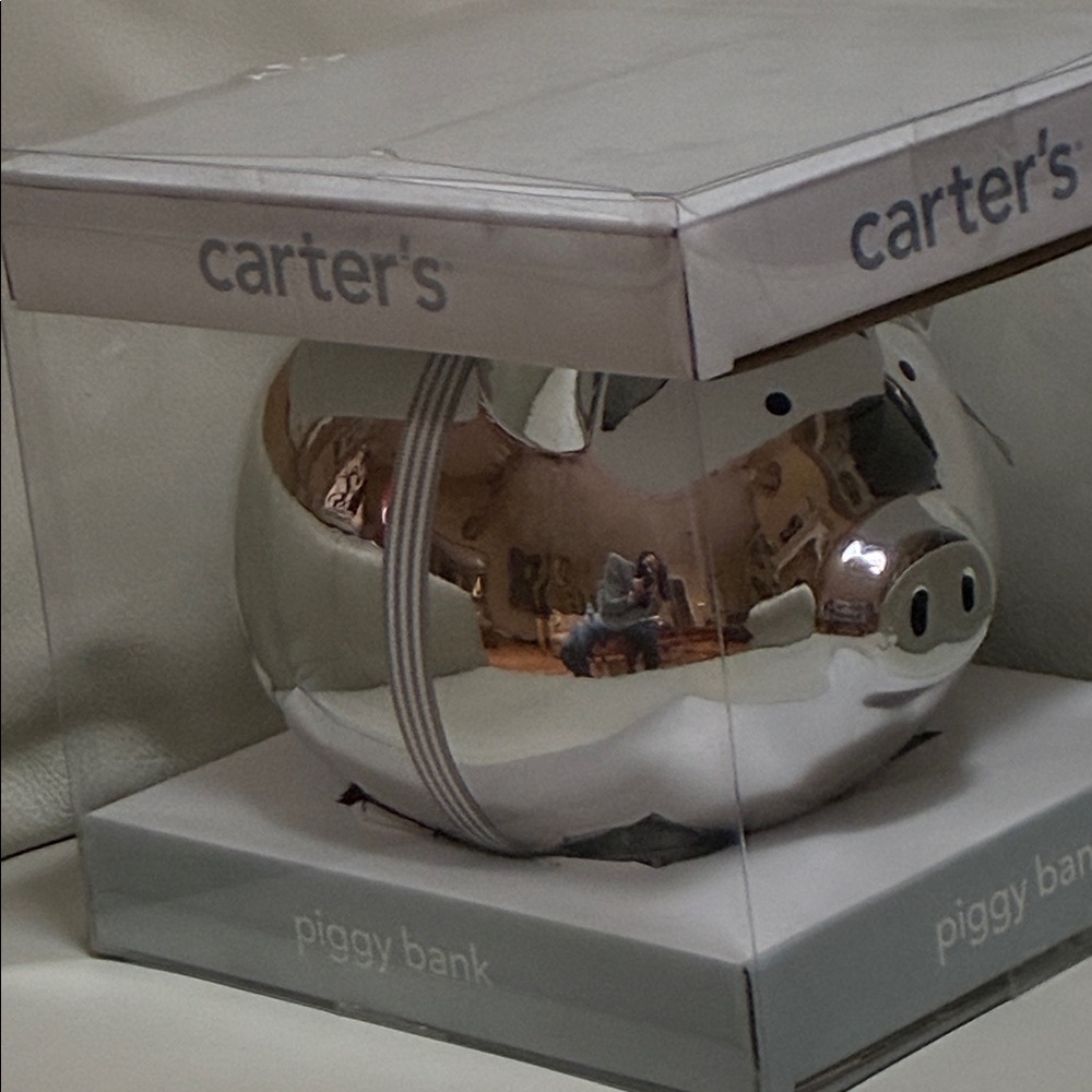 New Carter’s Piggy Bank 6” x 7” approx.